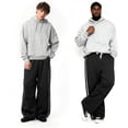 thumbnail image 6 of GINGTTO Mens Baggy Sweatpants Wide Leg Track Pants Open Bottom Loose Fit, 6 of 8