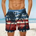thumbnail image 2 of Bainana Mens Swim Trunks American Flag Patriotic Swim Shorts July 4Th Breathable Comfortable Water Activities Bathing Suit, 2 of 4