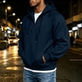 thumbnail image 6 of Eygvbb Men's Quarter Zip Hoodie Long Sleeve Pullover Sweatshirt With Zipper Pockets Drawstring Hood Loose Fit Versatile Trendy Casual Top, 6 of 7