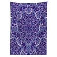 thumbnail image 3 of Ambesonne Mandala Tablecloth Rectangular Table Cover, Bohemian Floral Circle, 60"x90", Purple White and Blue, 3 of 4