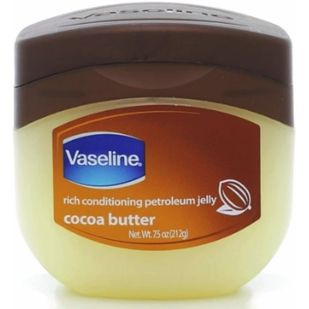Vaseline Rich Conditioning Petroleum Jelly, Cocoa Butter 7.5 oz (Pack