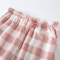 thumbnail image 5 of MRULIC pants for women Women's Casual Pajama Checkered With Pockets Pants Comfortable Plaid Lounge Loose Trousers women's pants Pink + XL, 5 of 9