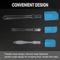 thumbnail image 3 of 3pcs Kitchen Cooking Flexible Silicone Spatula Set Heat Resistant Turner Scraper Baking Utensils Blue, 3 of 7