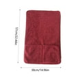 thumbnail image 3 of Solid Color Lambskin Sofa Armrest Cushion with Pocket, Single Chair Headrest Towel, Waterproof Scratch-Resistant Cover, 3 of 6