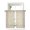 Beige, variant on Azure Blue Botanical Tier Curtains 24 Inch Length,Sheer Curtains for Bedroom Living Room Vintage Florals Geometric Minimalist Short Kitchen Curtains Drapes for Small Half Window 27.5"x24" 2 Panels