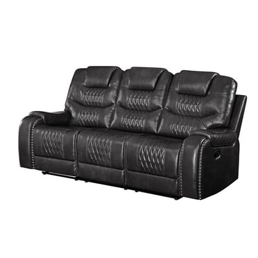 Top Grain Leather Power Reclining Sofa In Brown Com Top Grain Leather Power Reclining Sofa, Holstead Top Grain Leather Power Reclining Sofa