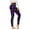 #1 Purple, variant on Luxalzxs Workout Leggings for Women High Waisted Butt Lifting Tummy Control Yoga Pants Plaid Print Stretch Fitness Tights
