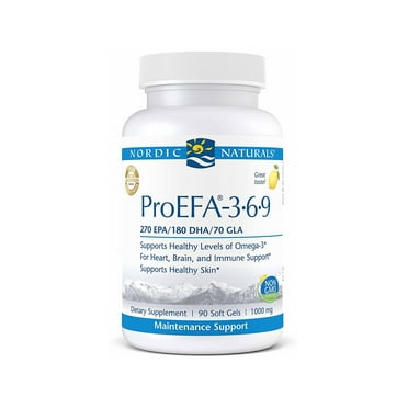 Nordic Naturals ProEFA-3.6.9 Softgels, Lemon, 1030 Mg, Fish Oil, 90 Ct