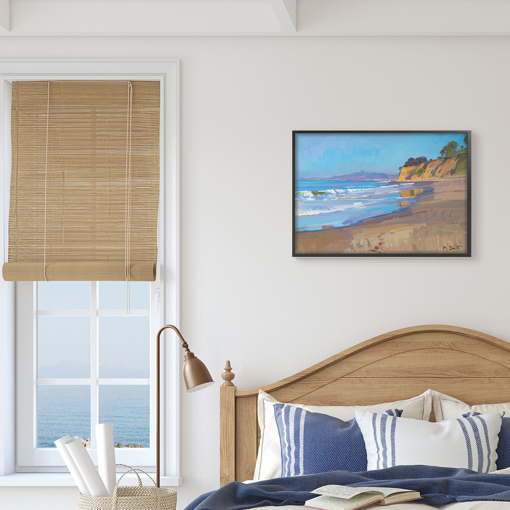 Changing Tides Tropical Summer Beach Coastline 16 in x 20 in Framed Painting Art Prints, by Stupell Home Décor