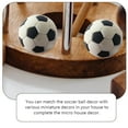 thumbnail image 3 of 12 Pcs Mini Ballons de Soccer Maison de Poupée Ballons de Sport Miniatures Mini Ballon de Soccer pour Maison de Poupée, 3 of 8