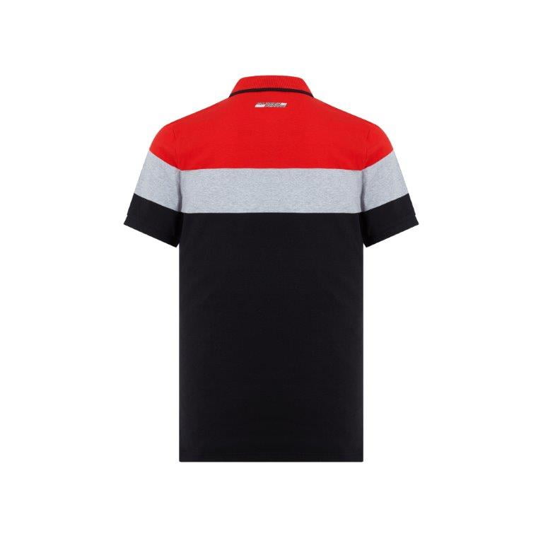 Scuderia Ferrari Mens Formula 1 Authentic Mens Red Tri-Color Polo