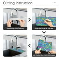 thumbnail image 5 of Seamless Fish Pattern Single Compact Faucet Drying Pad 14.7x5.4in Absorbent Mat for Small Sinks, Vanity Countertops, 5 of 10