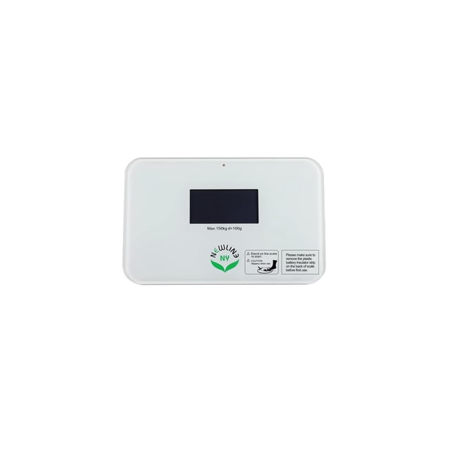 NewlineNY Smallest Step On Super Mini Travel Bathroom Scale, SBB0638SM-WH Off White by NewlineNY
