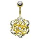 thumbnail image 3 of de de botón de colgante de gema de Hugo Joyas para el cuerpo con diamantes de imitación, 3 of 8