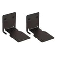 thumbnail image 1 of Librerías flotantes de 2 piezas, estanterías de pared de hierro negro, organizador multiusos para dormitorio, oficina y entrada., 1 of 9