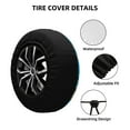 thumbnail image 3 of Kdxio Spare Tire Cover for RV Trailer, Waterproof Wheel Cover,Camper Spare Tire Cover Fit for Rv SUV Truck Travel Trailer 17 inch-Cute Car Cartoon, 3 of 8