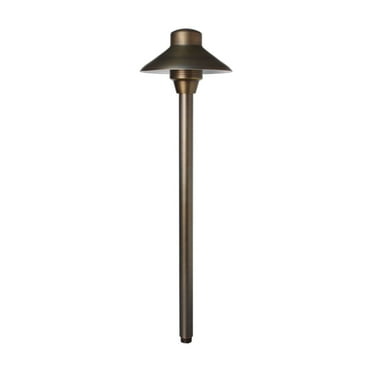 Unique Lighting Lancer6 Path Light, No Lamp, 21" Tall, Weathered Brass