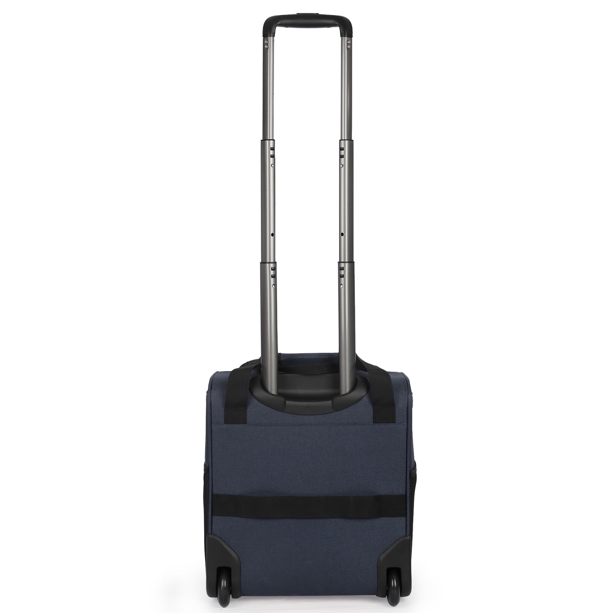 New York Xpress 16" Underseat Carry-on Luggage Lightweight Softside Rolling Suitcase with 2 Wheels, Navy - TA13