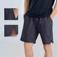 thumbnail image 2 of Big & Tall Men's Athletic Shorts 9" Inseam Quick Dry Performance Short Pants, Summer Above Knee Moisture Wicking Workout Shorts with Side Pockets for Training, 2 of 9