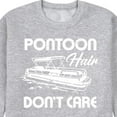 thumbnail image 3 of Instant Message - Pontoon Hair Don't Care - Men's Crew Neck Fleece Pullover, 3 of 6