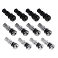 thumbnail image 2 of JUNTEX 4pcs Bolt-in Steel Car Tubeless Wheel Tire Valve Stem Cap Hex Inner Tube Valve, 2 of 11