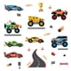 thumbnail image 3 of Adhesivos de pared de PVC impermeables para coches de carreras con dibujos animados, 3 of 4