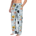 thumbnail image 3 of Kdxio Elephant Tree Print Men's Sleep Pajama Pant Lounge Pants with Pockets, 3 of 8