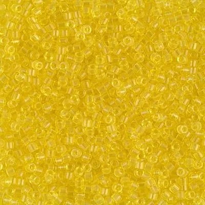 Miyuki Delica Seed Beads DB0710 DB710 11/0 Transparent Yellow 7.2 Grams