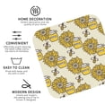 thumbnail image 3 of Lsque Cartoon Honey Pot Bee Sunflower Pattern 4" Drink Coasters Set of 4, PVC Leather Absorbent Coasters, Table Coaster Set Decorative Coffee Cup Coasters Housewarming Gift -Square, 3 of 6