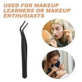 thumbnail image 6 of Milisten Precision Stainless Steel Eyelash Tweezer with Curved Tips for Makeup Application, 6 of 8