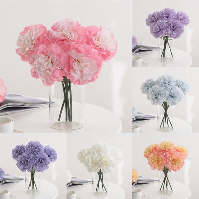 Flores Artificiales - Flores de Aspecto Realista para Decoración de Centros de Mesa, Azul MNFD