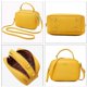thumbnail image 3 of Bolso de hombro para teléfono celular, bolso de hombro de cuero para mujer, bolso bandolera con cremallera pequeña, bolso cruzado para mujer, bolso cruzado, gris Feliz Sencillez, 3 of 5
