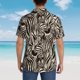 thumbnail image 4 of Fotbe Leopard And Zebra1 Camisa Hawaiana para Hombre Unisex – Camisa Casual de Verano con Botones de Manga Corta de Algodón y Lino,Small, 4 of 7