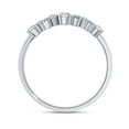thumbnail image 4 of AFFY Eternity Ring for Women, 0.25 Carat (ctw) Round Cut Lab Grown Diamond Engagement Wedding Band Ring In 14K White Gold Over Sterling Silver F-G-H, SI Quality 1/4ctw Ring Size-9, 4 of 6