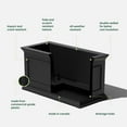 thumbnail image 3 of Veradek Brixton Long Planter Box 33" Plastic Planter - Black, 3 of 12