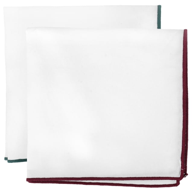 Elegant Cotton Pocket Square for Men Suit Accessories with Assorted Colors and Fashionable Design 2 Pieces