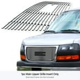 thumbnail image 3 of APS Compatible with GMC Savana 2003-2025 Main Upper Stainless Steel SS Chrome Billet Front Grill Grille Insert G65476A, 3 of 7