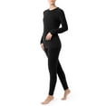 thumbnail image 6 of Fruit of the Loom Women's & Women's Plus Stretch Fleece Thermal Top and Bottom Set, 6 of 14