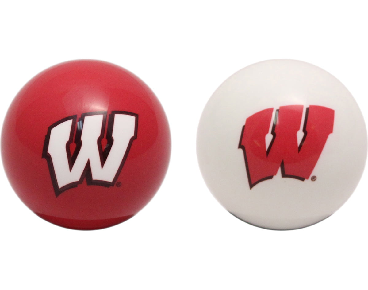 NCAA Imperial College Wisconsin Badgers Pool Billiard Cue or 8 Ball White 
