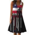 thumbnail image 2 of SDNall Sundresses for Women 2024 July 4Th Mini Dresses Summer Casual Loose Sleevless Crew Neck Dress Summer Dresses for Women 2024 (Black Sizes:S-5XL), 2 of 9