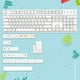 thumbnail image 3 of PBT 134 Keys XDA Kit para , tema simple de de, 3 of 9