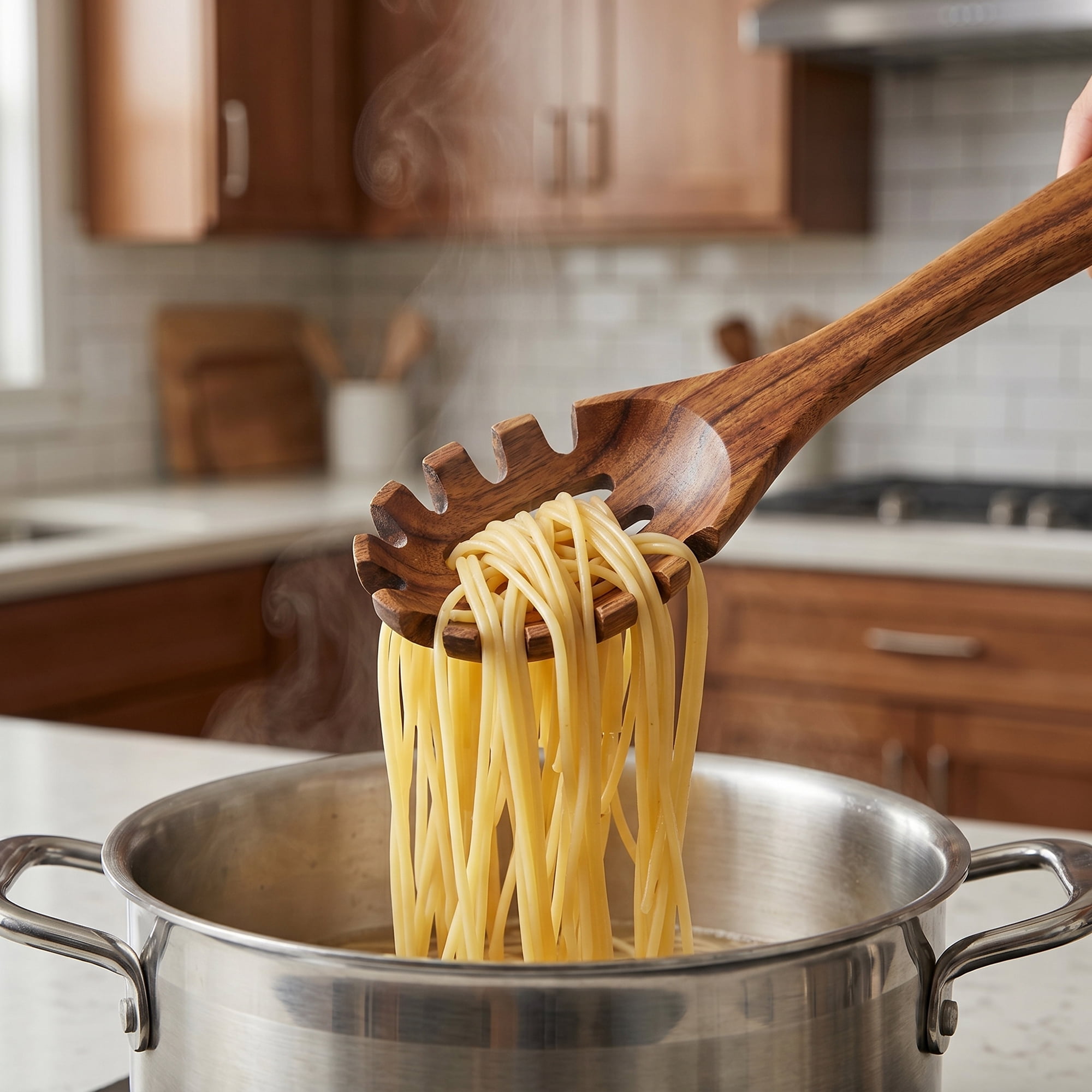 Unique Bargains Durable Non Stick Safe Heat Resistant Utensil Pasta spoon C 12.6" x 3.1"