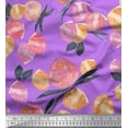 thumbnail image 1 of Soimoi Velvet Fabric Flower & Leaves Watercolor Print Fabric by Yard 58 Inch Wide, 1 of 3