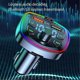 thumbnail image 3 of 3.1a Q7 Car Bluetooth 5.0 Fm Transmitter Dual Usb Type-c Charger Mp3 Player Format U Disk Tf Card Lossless Music Atmosphere Ligh, 3 of 5