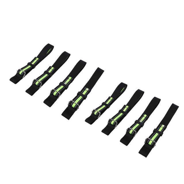 Bandas 8 Uds Correas De Retención De Freno De Esquí Bandas De Freno De Fijación De Snowboard Ajustables Reflectantes Para Longboard