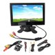 thumbnail image 4 of 12V-24V 7 Inch TFT LCD Color HD Monitor with 4LED Light Camera for Car CCTV Reverse Rear View Car E, 4 of 5