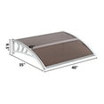 thumbnail image 5 of UBesGoo 39"x29" Patio Door Window Outdoor Awning  Brown Board & White Holder, 5 of 7