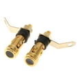 thumbnail image 1 of Poste de de conector de enchufe banana de cobre profesion para terminal de amplificador, paquete de 2 (negro) kusrkot Poste de enlace de altavoz, 1 of 6