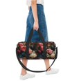 thumbnail image 6 of Sigee Rose Flowers Printed Multi-compartment Sports Gym Bag for Men and Women Large Capacity Travel Bag, Overnight Bag, 6 of 8