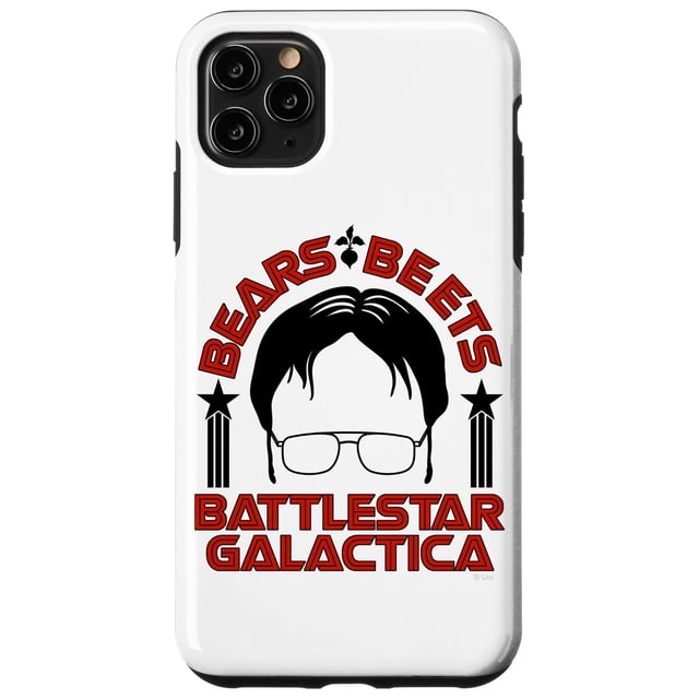 Funda de teléfono The Office Bears Beets Dwight Silhouette para iPhone 11 Pro Max